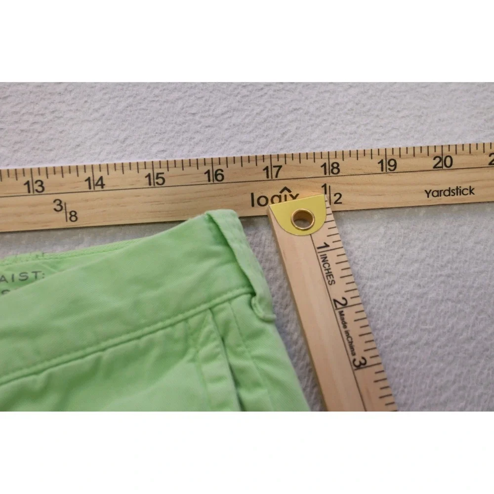 J.Crew Stanton Shorts Mens 32 Green Chino Cotton 9 Inch Inseam Excellent